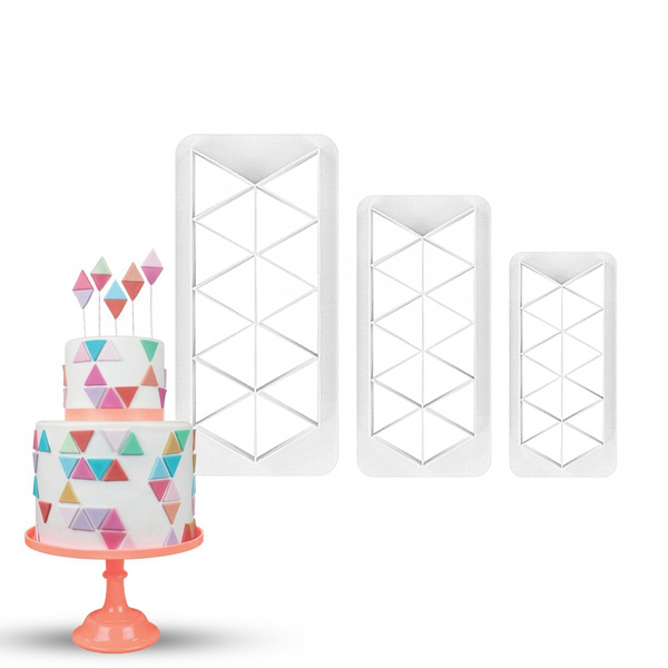 3Pcs/Set Geometric Cake Mold Plastic Cookie Cutter Fondant Tool Dessert Decor 3Pcs/Set Geometric Cake Mold Plastic Cookie Cutter Fondant Tool Dessert Decor