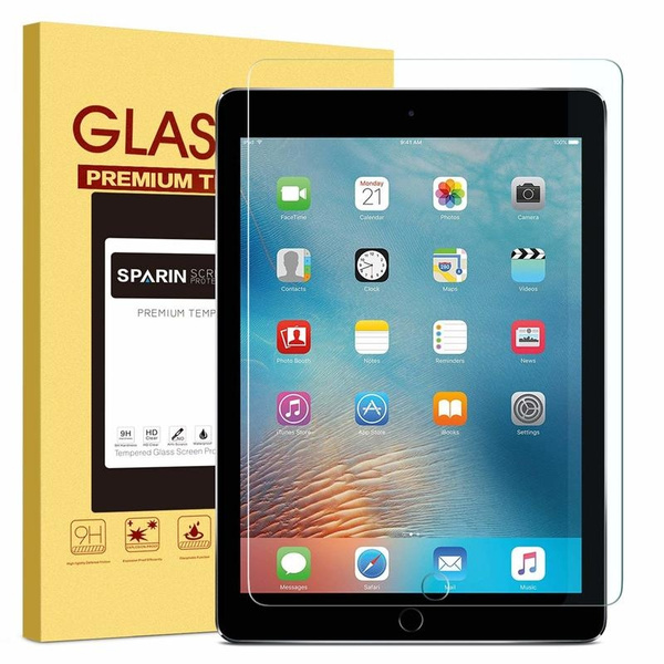 3 Pack / iPad Pro 9.7 apiker Tempered Glass Screen Protector Compatible with Apple Pencil 2018 & 2017 Screen Protector for iPad 9.7 