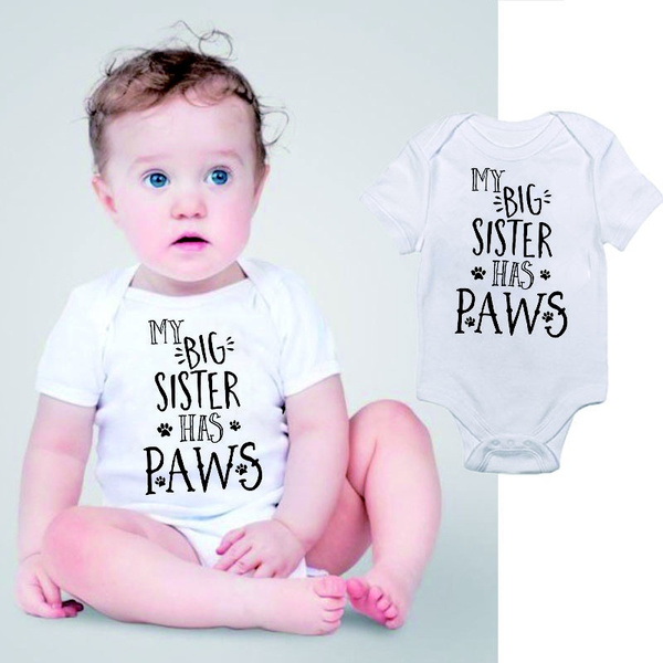 my big sister has paws onesie