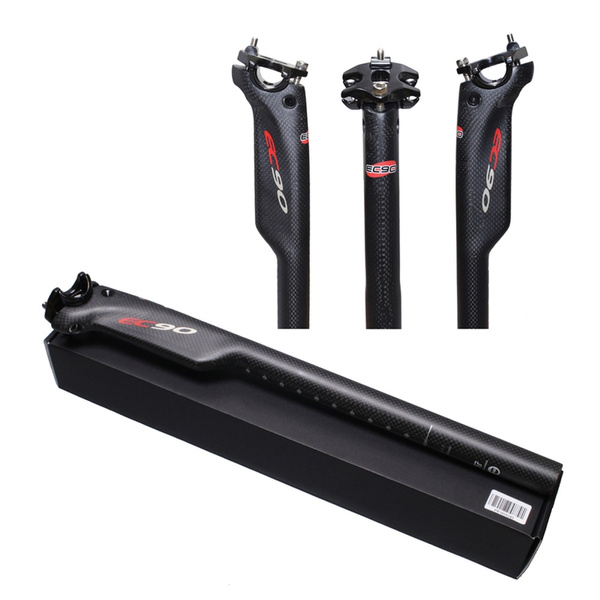 2018 Hot EC90 Carbon fibre bike seatpost ultralight mountain road bike bicycle seatpost saddle