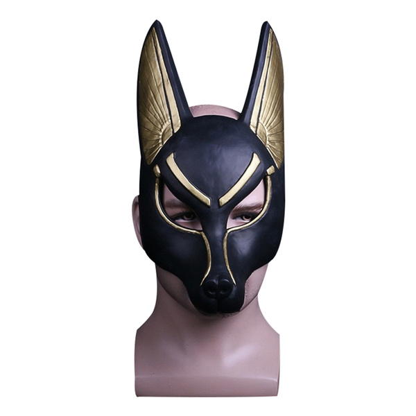 Cosplay Egyptian Anubis Mask PVC Wolf Masquerade Mask Halloween Party Props New 
