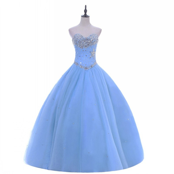 sky blue quinceanera dresses