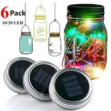 led, Home Decor, lights, Jars