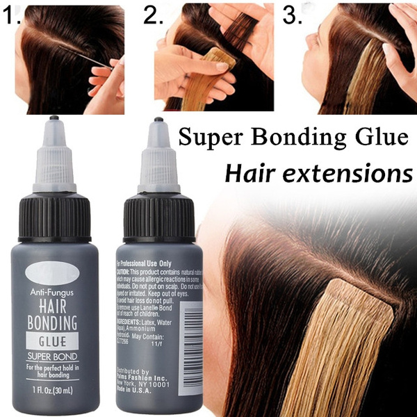 1pc 30ml Anti-fungus Hair Bonding Glue Super Hairpiece Bond Weave Wig Hair  Extension Liquid Gel Adhesive for Pro Salon Use