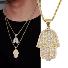 Steel, necklaces for men, Jewelry, Diamond Pendant