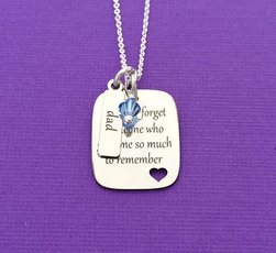 Personalized necklace, charmpendantnecklace, memorial, familyjewelry