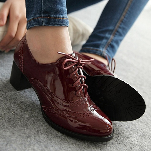 Mudd Womens Shoes Oxford Heels Floppy Black Leather Y2K Vintage 90s Size 6  1/2 M | eBay
