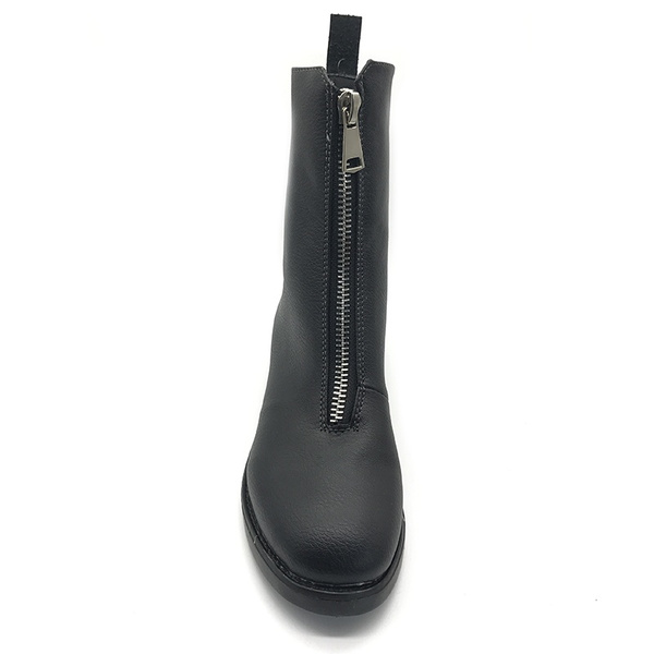 Black zip shop boots womens