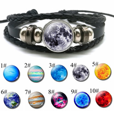 black bracelet, planetbracelet, galaxybracelet, Fashion
