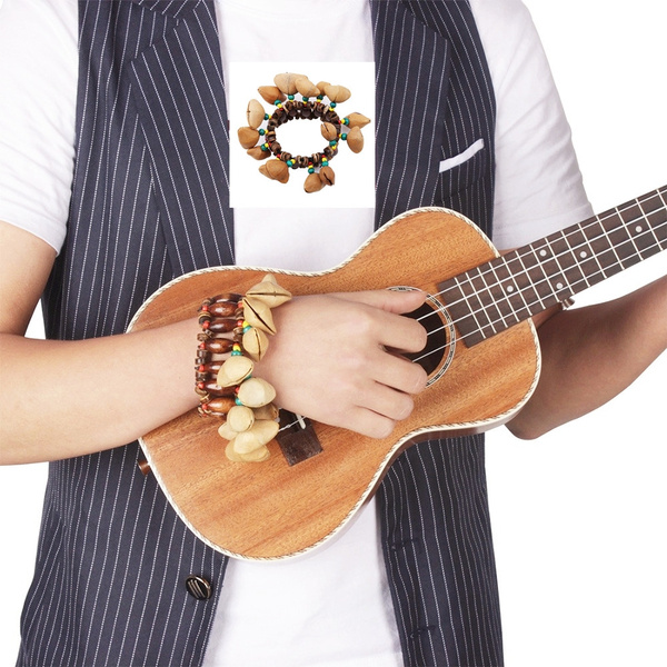 Djembe African Handbell Handmade Nuts Shell Bracelet Handbell for