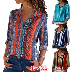 blouse, printedtop, Plus Size, stripeblouse