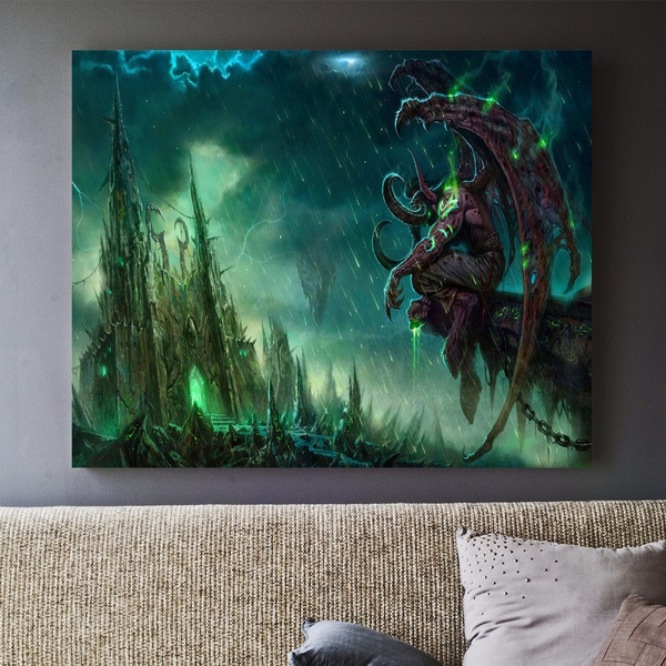 Picture Oil Painting 1 PC Game World of Warcraft Poster Wall Art Canvas Paitning for Living Room Home Decor