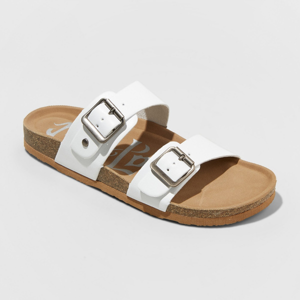 Women's mad love 2024 keava footbed sandal white