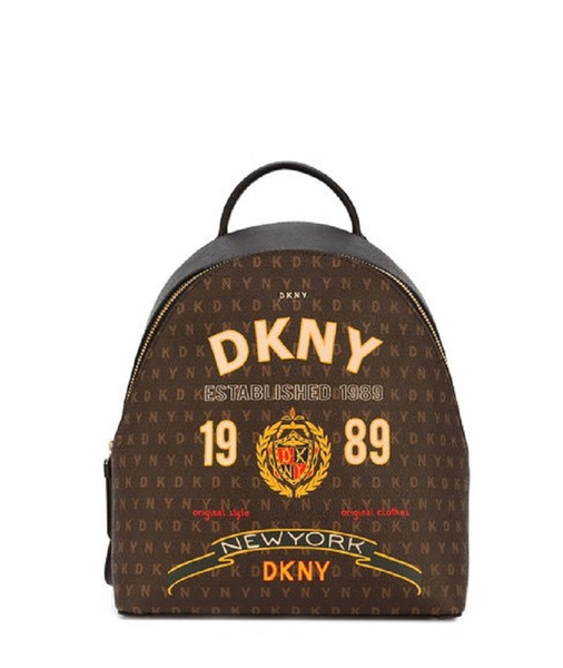 dkny brown backpack