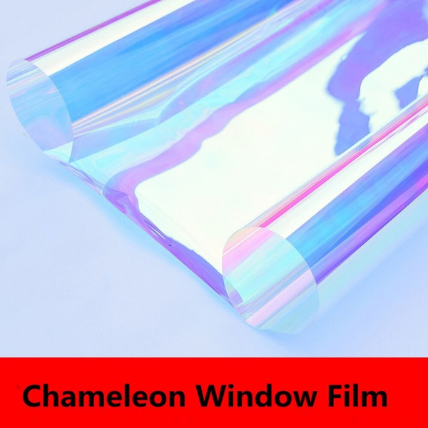 Rainbow Effect Decorative Window Film Dichroic Iridescent Rainbow for  Decoration Acrylic Home Office 45cm x 500cm