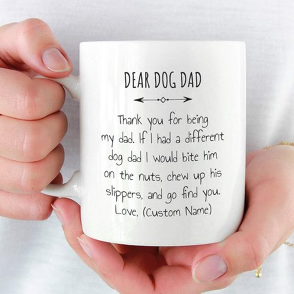 dear dog dad mug