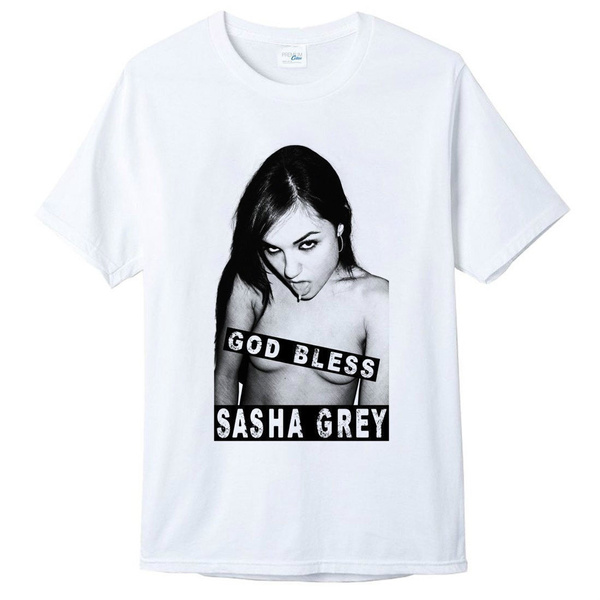 Utroskab omvendt R Sasha Grey God Bless T-shirt Porn Star Singer Actor Rock Band Av Sexy Mens  Streetwear T Shirt | Wish