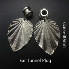 Steel, fleshtunnel, leaf, earexpander