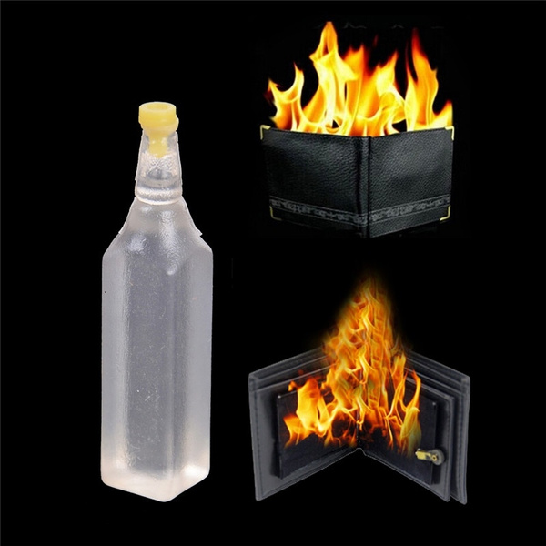 Magic Trick Flame Fire Wallet Leather Magician Stage Perform Street Prop ShowH❤ 