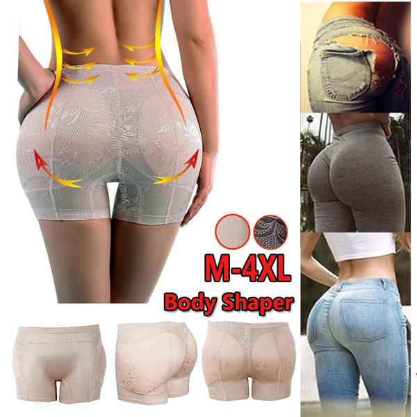 Women Knickers Padded Panties Shaper Bum Butt Hip Booster Enhancer  Underwear Body Shaper Seamless Panties,X-4XL