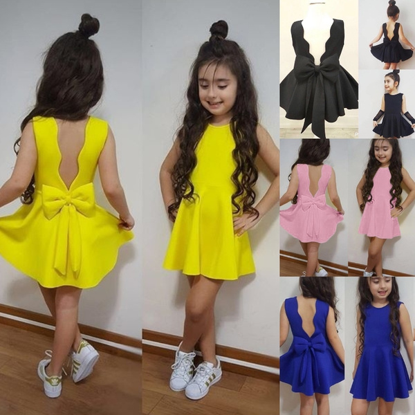 yellow party dress for baby girl