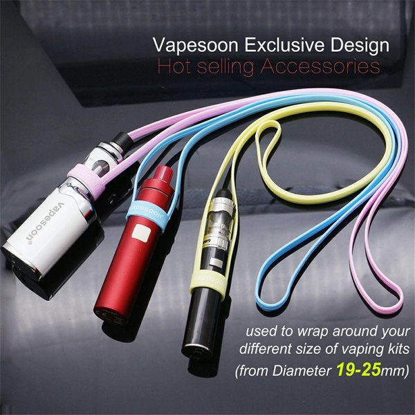 Practical Soft Holder Anti-lost Universal Hanging Strap Silicone Lanyard  for SMOK RDA RBA VAPE PEN 22