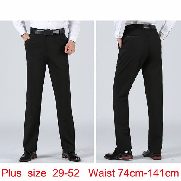 Men's Fashion Casual Business Plus Size Biggest Waist 141cm Straight ...