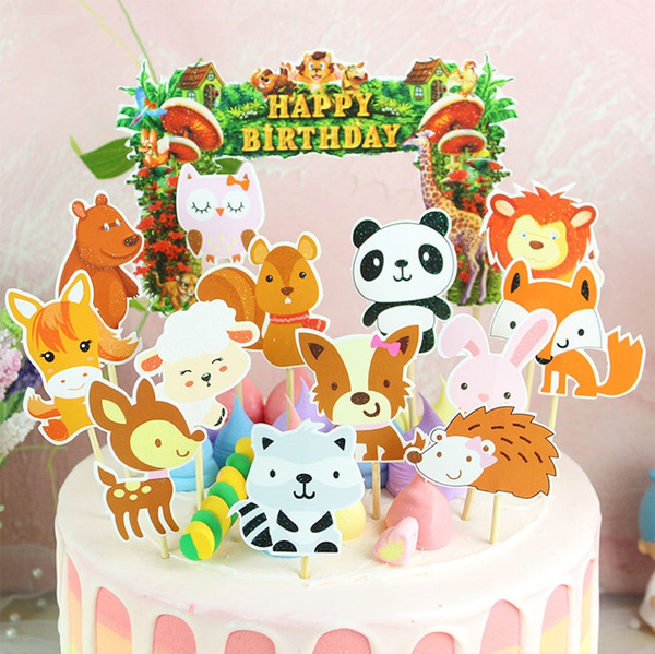 Jungle Animals Birthday Cake | bakehoney.com