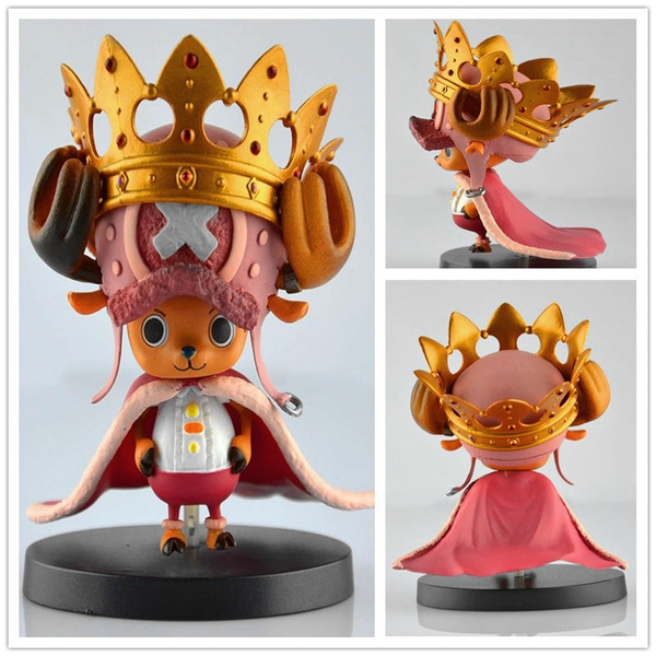 Japanese Anime One Piece DXF The Grandline Men The 15th Edition vol.4 Tony  Tony Chopper With Crown PVC Figure Collectible Model Toy