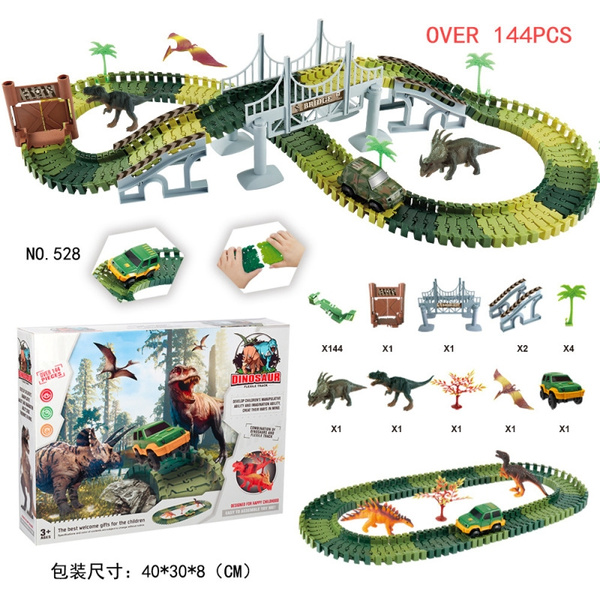 Dinosaur best sale track toy