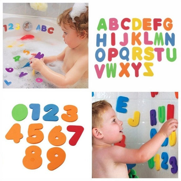 Foam Letters Numbers 36pcs, Foam Bath Letters Numbers