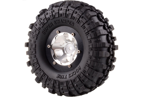 4P 1.9"  Metal Wheel/Rim & Super Swamper Tyre 1061-7035 For RC 1/10 Rock Crawler 