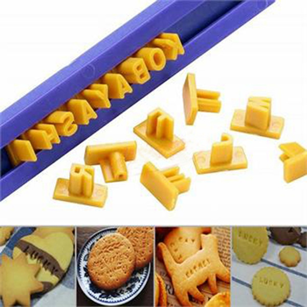New DIY Alphabet Plastic Cake Mould Letter Impress Biscuit Cookie