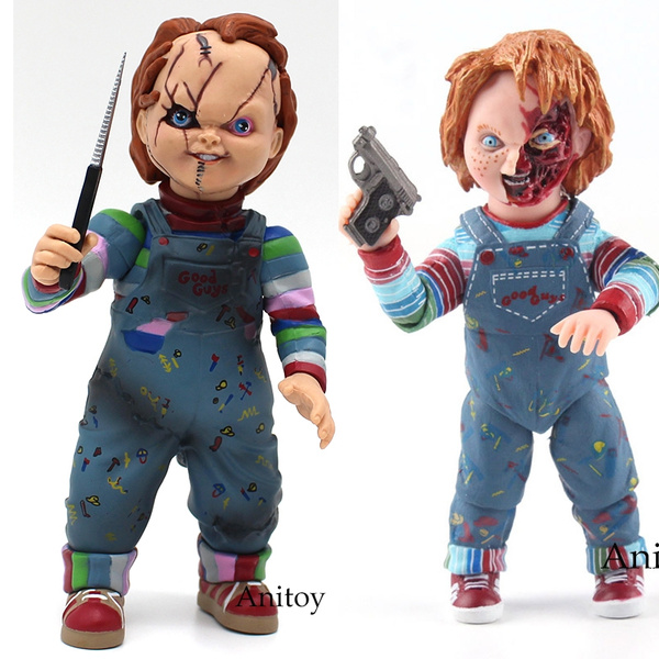 HORROR Chucky Childsplay Custom Mini Action Figure w Case & Stand 450 Christmas 