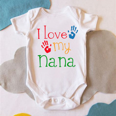 I Love My Nana Newborn Boys Girls Baby Casual Cute Jumpsuit Playsuit Grandchild Gift Unisex Baby Onesie Baby Shower Gift