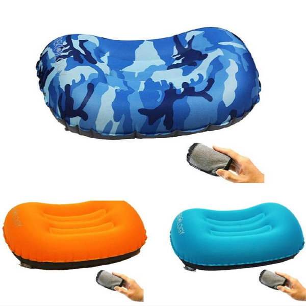 PATIKIL Camping Pillow, 2 Pack Portable Camp Beach Pillow Ultralight  Inflatable Travel Airplane Pillow Lumbar Support for Hiking Backpacking,  Blue Black - Yahoo Shopping