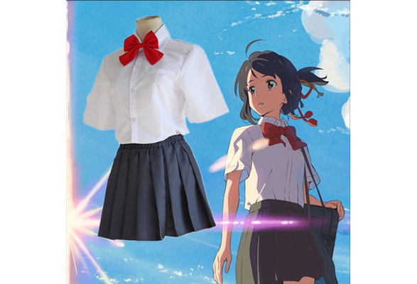 Anime Kimi No Na Wa Your Name Tachibana Taki And Miyamizu Mitsuha School  Uniform Cosplay Costume School Uniforms Costume Full - Cosplay Costumes -  AliExpress