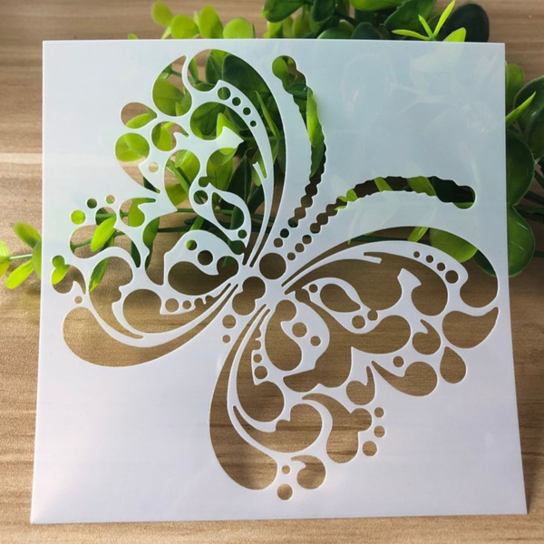 Download Dot Butterfly Diy Masking Spray Stencil Layering Stencils Wall Painting Decorative Scrapbook Wish