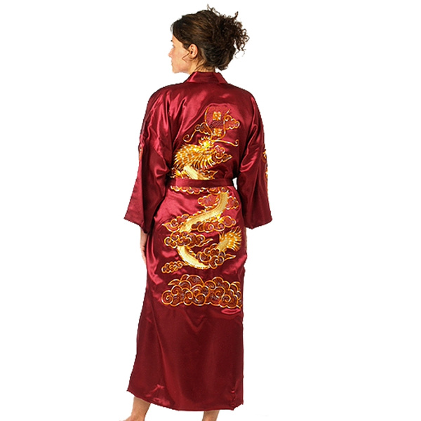 Chinese kimono dressing gown sale