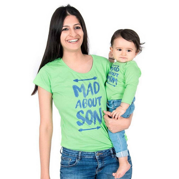 mom and baby boy matching shirts