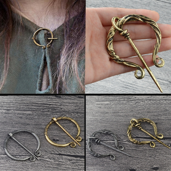 Viking Penannular Brooch Cloak Pin With Medieval Clasp Norse