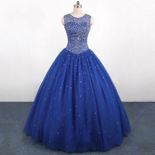 midnight blue quinceanera dresses