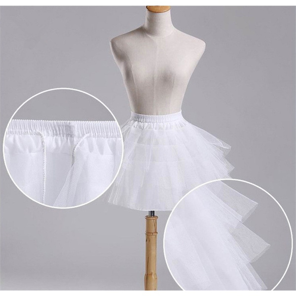 Women Girls Vintage Multilayer Pleated Petticoat Ballet Bubble Short Tutu Skirt 