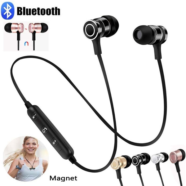 Auriculares inalámbricos Bluetooth Imán Auriculares de música con micrófono  Auriculares estéreo Bluetooth para auriculares Auriculares Auriculares  deportivos Bluetooth para todos los teléfonos | Wish