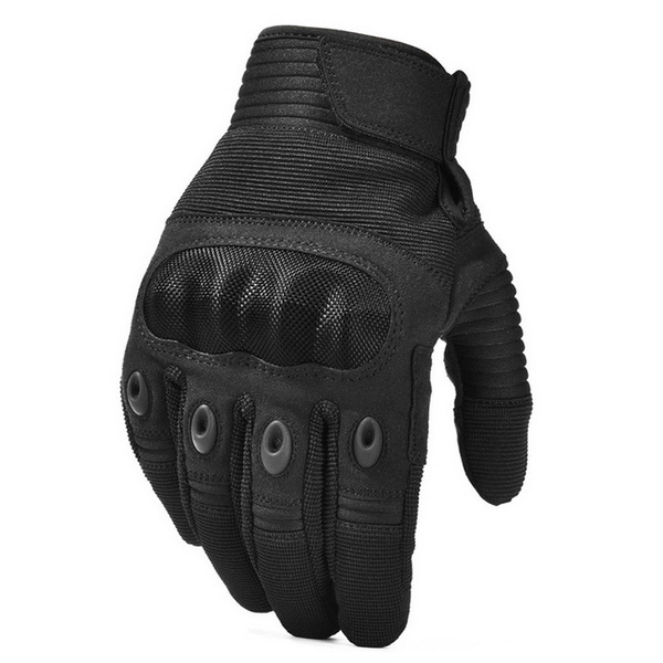 Adjustable Men Tactical Military Gloves Hard Knuckle Fight Paintball Sport Black 