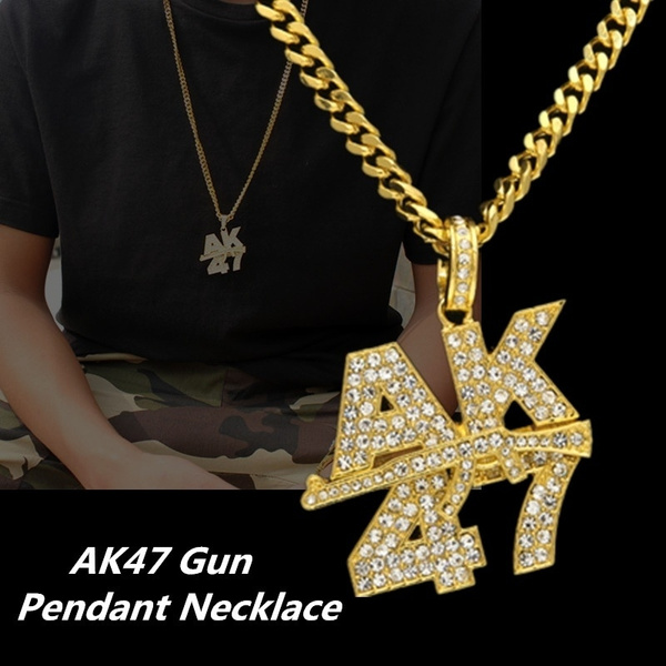 14k Solid Gold Yellow Classic Machine Gun AK-47 Pendant Necklace – Fran &  Co. Jewelry Inc.