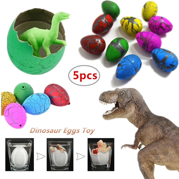 2x Hatching Dinosaur Eggs Inflation Growing Add Water Magic Cute Kids Toy W w/ 