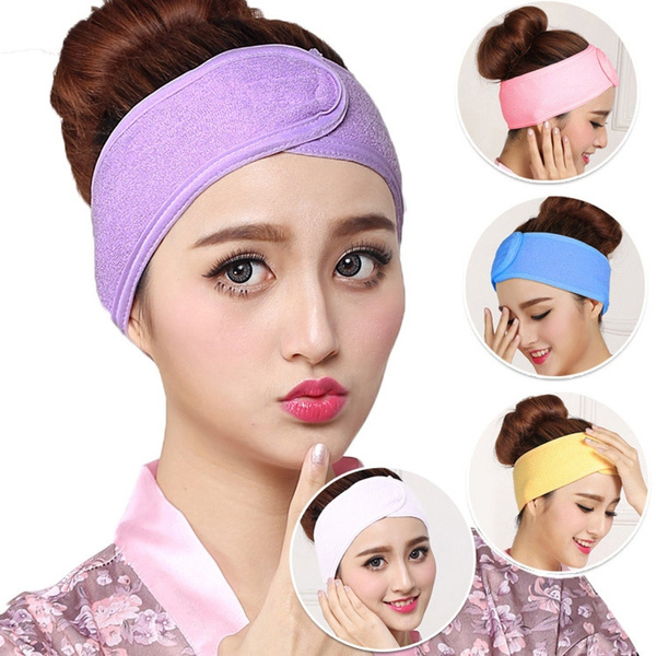 Hair Holder Hairbands Adjustable Makeup Hairband Soft Toweling