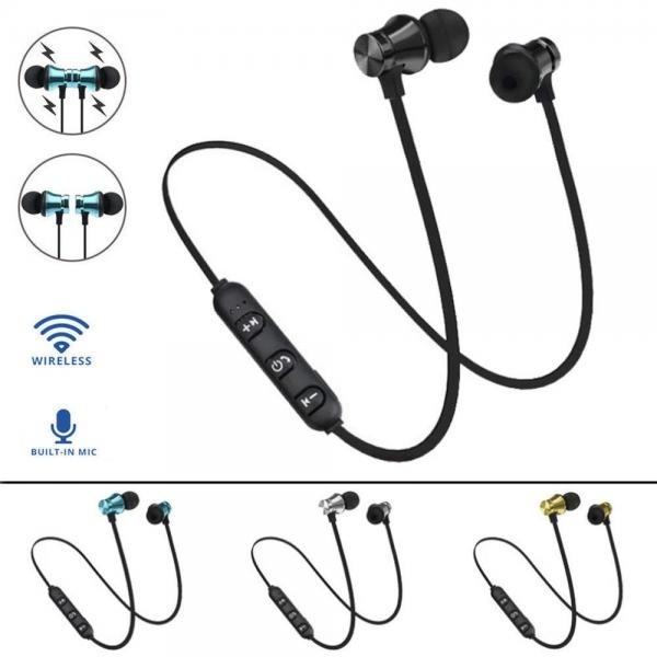 Sports Bluetooth Wireless Headphones Earphones Stereo Headset Super Bass w/ Mic 