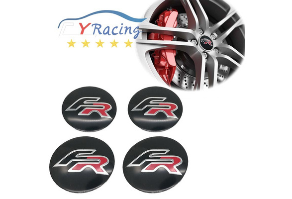 60mm//56mm FR Wheel Center Caps Cover Emblem For Seat Ibiza Leon Aftermarket yongyong2018888 4